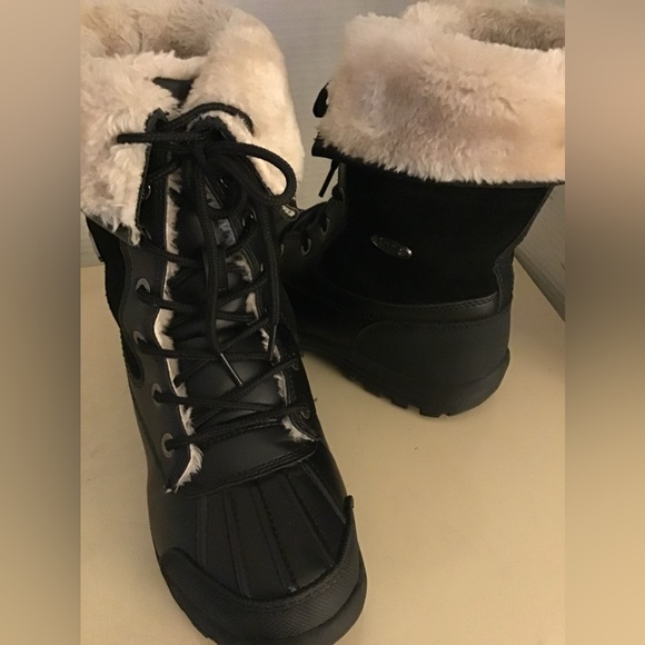 Lugz women black water-resistant winter Tambora boots US 7 Wide - Picture 1 of 11